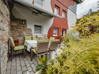 Terrasse im Apartment Steiner Leogang Salzburgerland