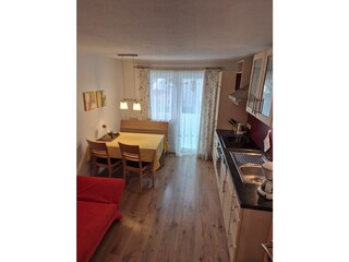 Wohnküche im Apartment für Zwei, komplett ausgestattet