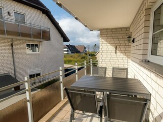 Ferienwohnung Deichblick Zingst Balkon