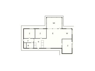 Vakantiehuis Udsholt Strand Grondplan 32