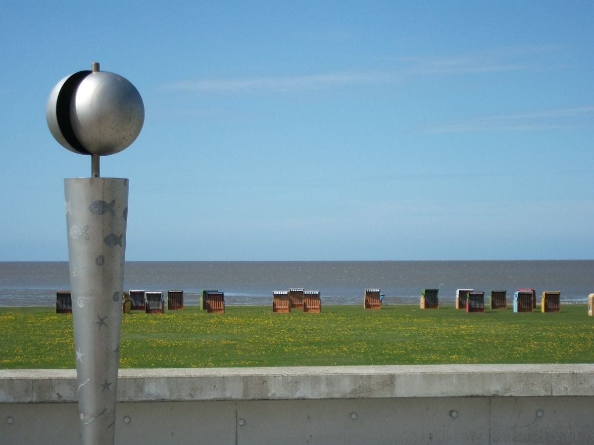 Blick zum Strand und Wattenmeer