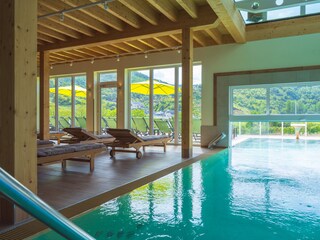 Innenpool mit Aussenbereich
