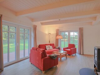 Wohnzimmer mit Kaminofen