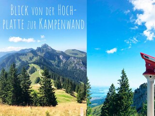 Die Berge in Sicht.