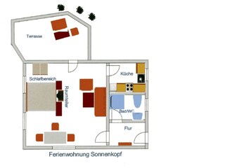Appartamento per vacanze Oberstdorf Pianta del piano 21