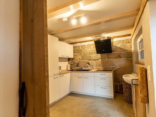 Küche in der Ferienwohnung