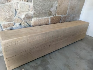 Sitzbank aus massiver Eiche