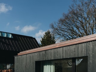 Blick ins Schlafzimmer EG von der Terrasse