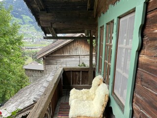 Balkon mit Blick nach Fügen und zum Spieljoch