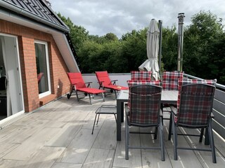 Dachterrasse Süd-Westlage