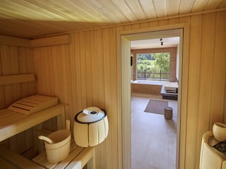 Der Blick aus der Sauna