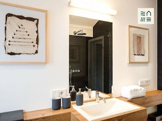 Blick ins Badezimmer