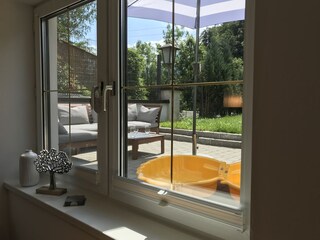 Blick auf die Terrasse