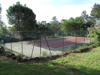 The tennis court
