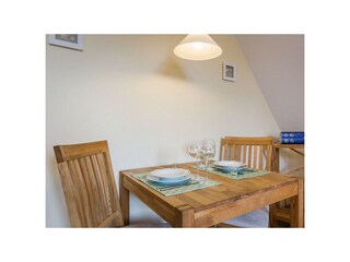 Wohnzimmer mit Essbereich - Haus "Bernstein", Gorch-Fock-Weg 18, St. Peter-Bad