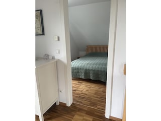 Blick von der Galerie ins Schlafzimmer