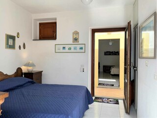 Bedroom with ceiling fan and warmth