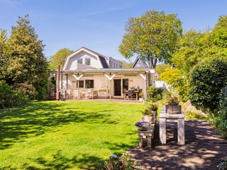 The beautiful large backyard