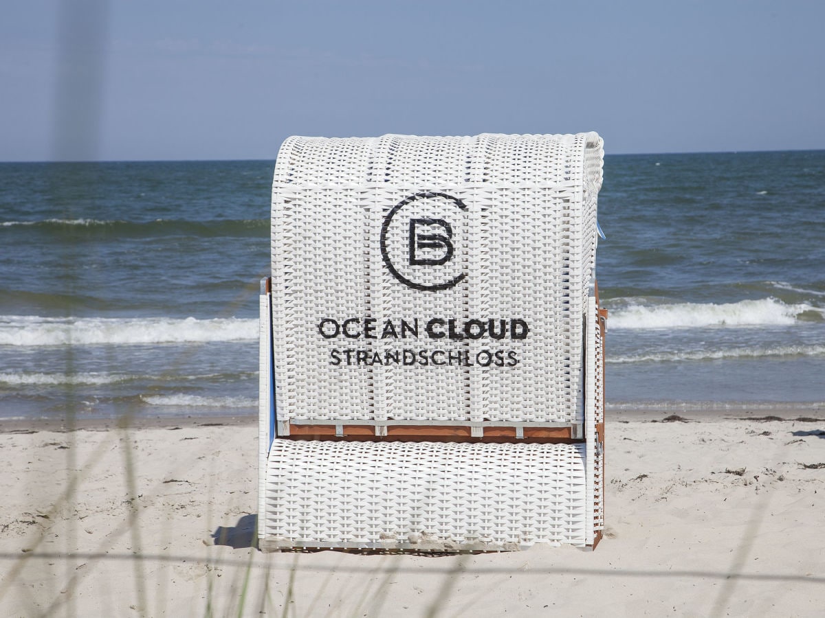 eigener Strandkorb am langen Binzer Sandstrand