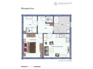 Ferienwohnung Norden Grundriss 17