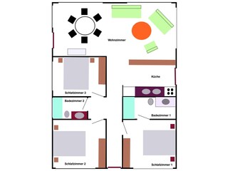 Casa per le vacanze Parajuru-Beberibe Pianta del piano 31