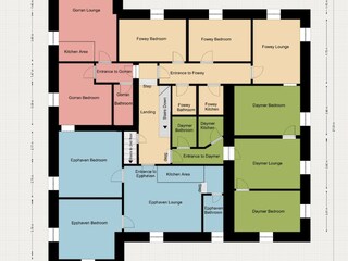 Appartamento per vacanze Looe Pianta del piano 41