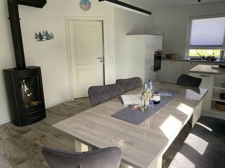 Blick in die Küche.
