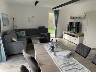 Der Wohnbereich des Ferienhauses