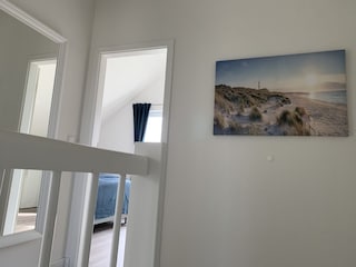 Der obere Flur des Ferienhauses