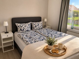 Das zweite Schlafzimmer der Ferienwohnung.