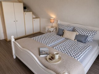 Das Schlafzimmer im 1. Stock.