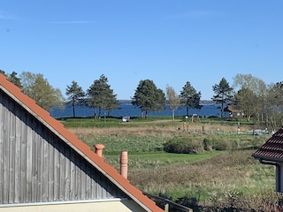Blick aus dem Fenster.