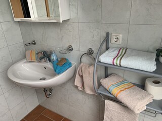 Das Duschbad im 1. Stock.