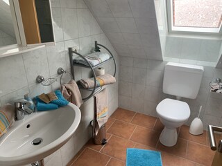 Das Duschbad im 1. Stock.