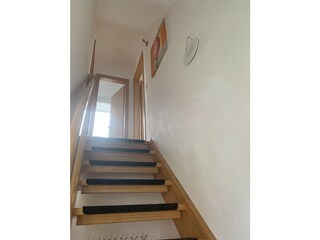 Der Treppenaufgang.