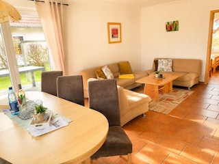 Wohnbereich des Ferienhauses