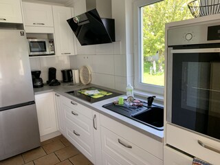 Die Küche des Ferienhauses.