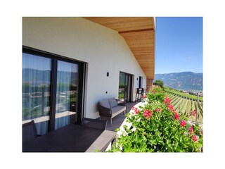 Terrasse von der Ferienwohnung
