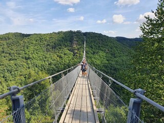 Und für ganz mutige, die Hängeseilbrücke in Sosberg