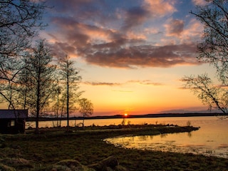Unser Bootshaus unten am See