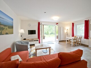 Beispielfoto Wohnzimmer mit Essecke