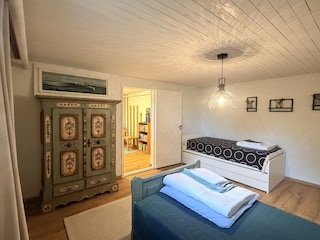 Schlafzimmer im Kellergeschoss