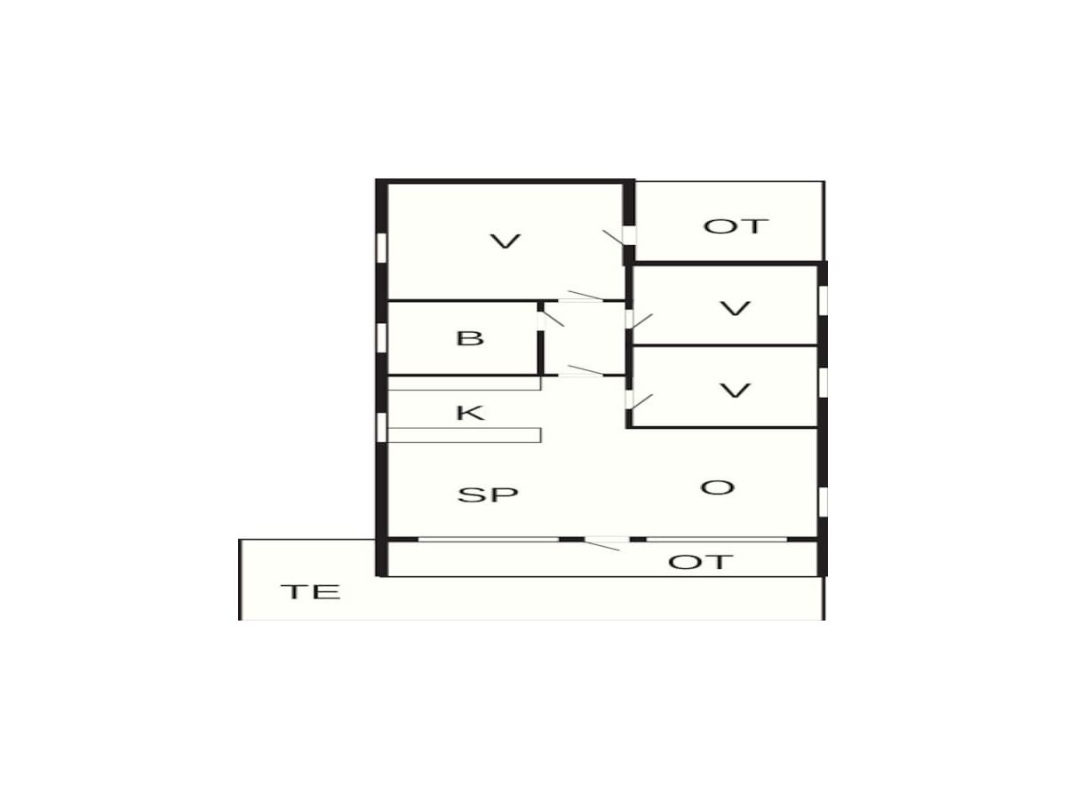 Vakantiehuis Fjerritslev Grondplan 5