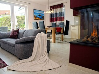 Blick ins Wohnzimmer