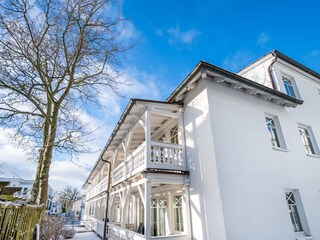 Haus Strandburg im Winter