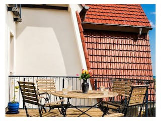 Balkon mit Blick auf Möbel
