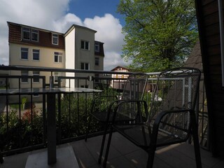 Blick vom Balkon