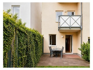 Blick auf die Terrasse