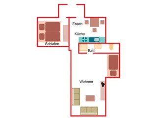 Appartement de vacances Füssen Plan d'étage 40