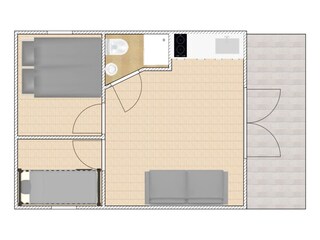 Chalet Almere Plan d'étage 14